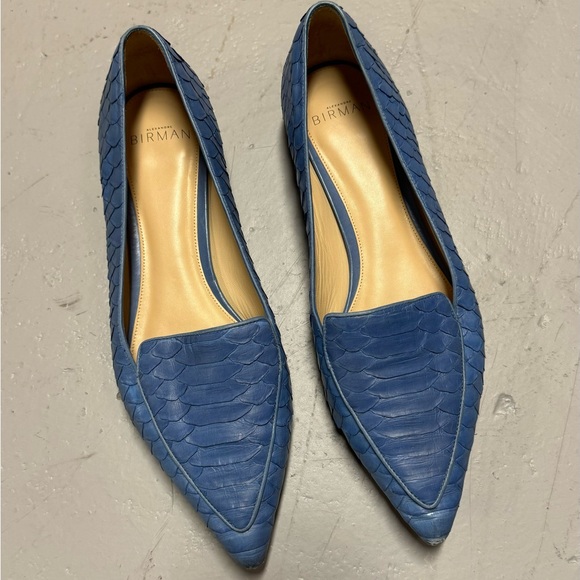 Alexandre Birman Python Pointed Toe Flats - Picture 3 of 9